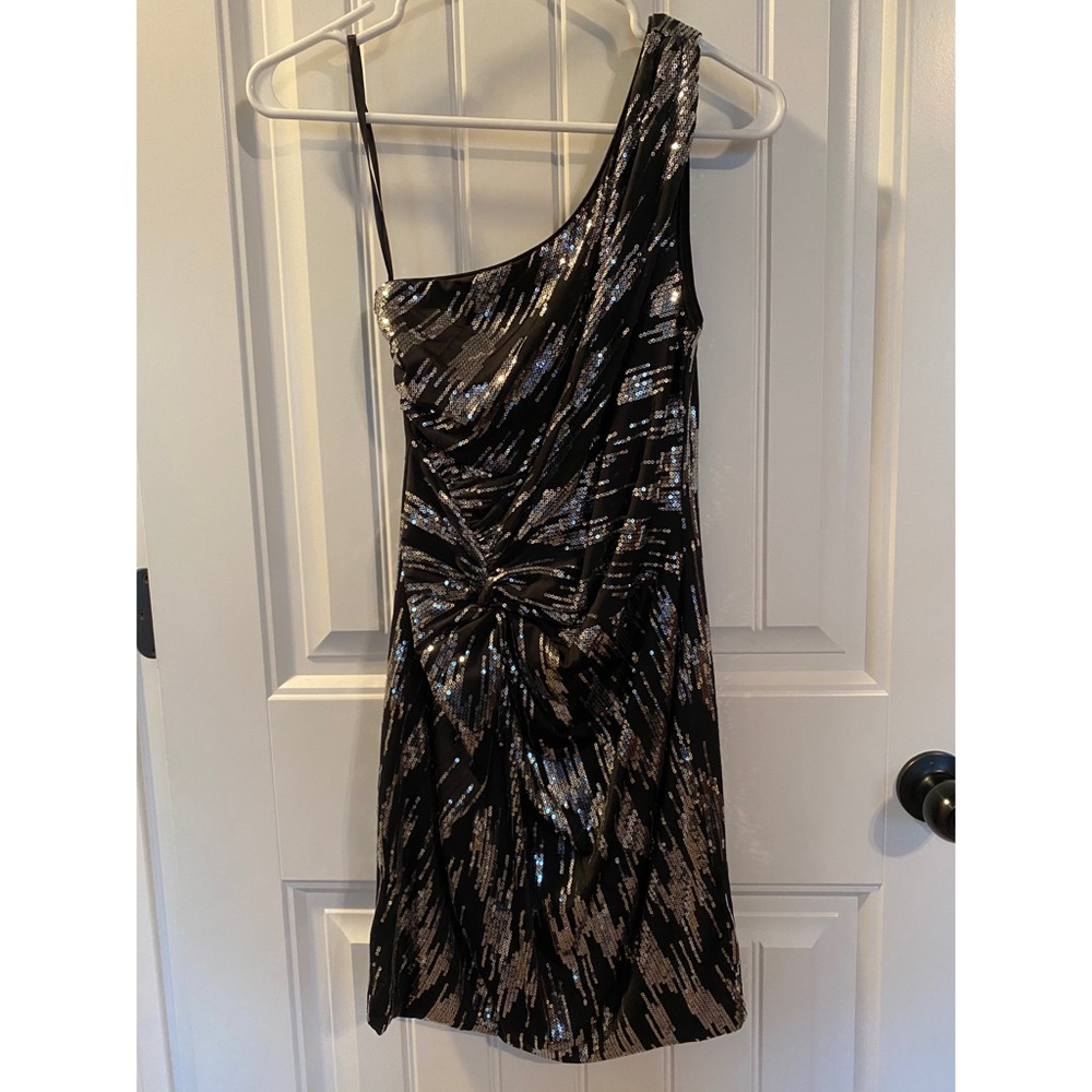 One-Shoulder Sequin Dress